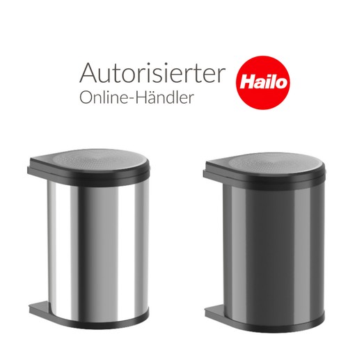 Hailo mülleimer edelstahl - edelstahl, as